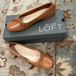 Leather ballet flats from LOFT.